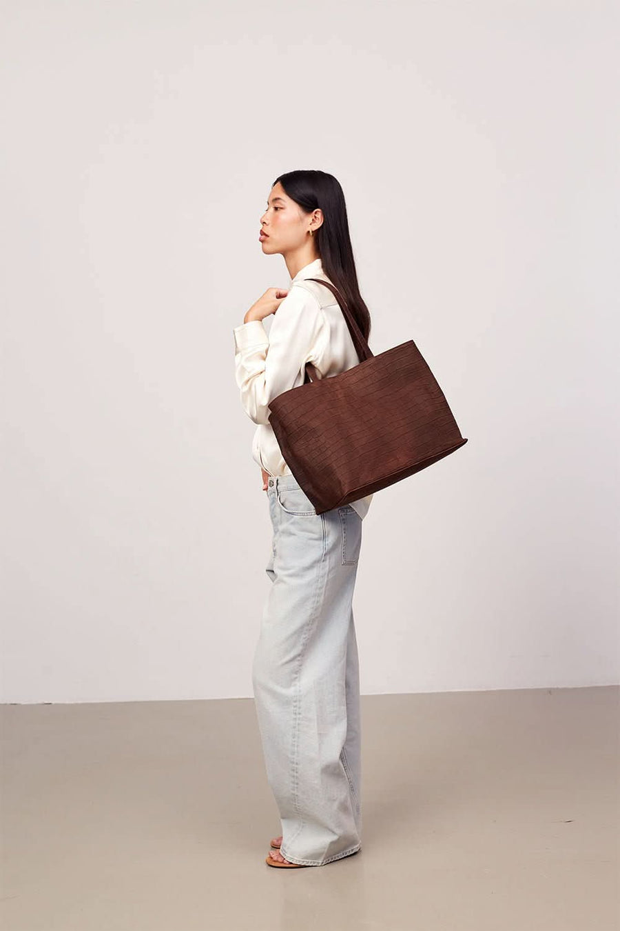 Capri shopper Alvilda Chocolate - ADAX - Tasker