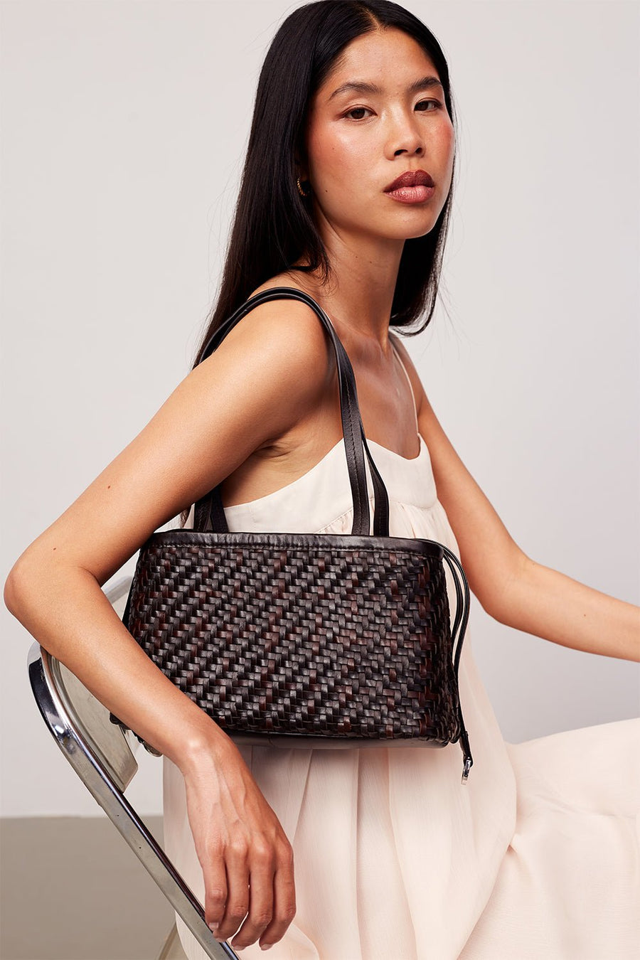 Palermo handbag Carlotta Dark brown - ADAX -