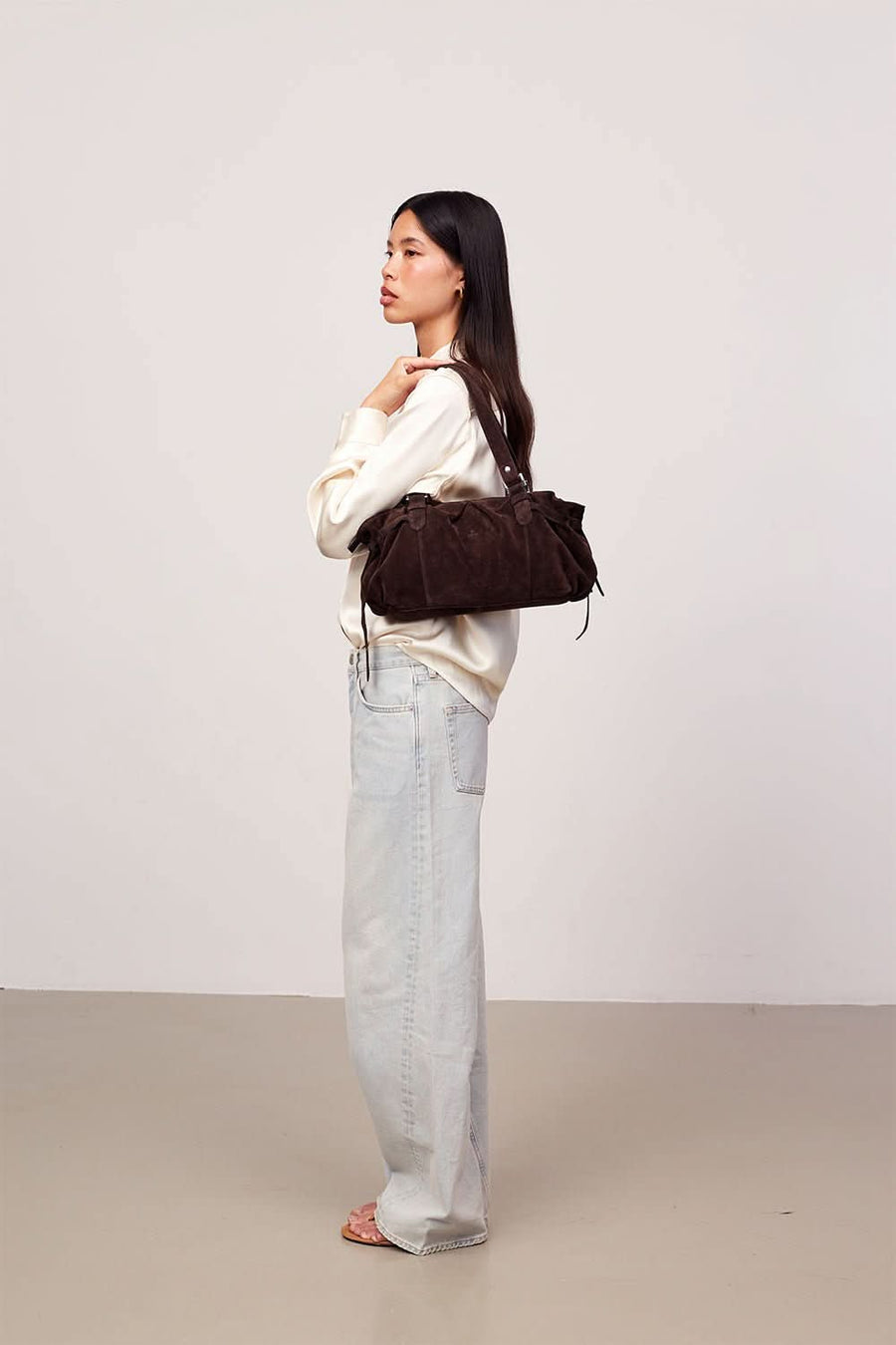 Rozzano shoulder bag Vera Dark Brown - ADAX - Tasker