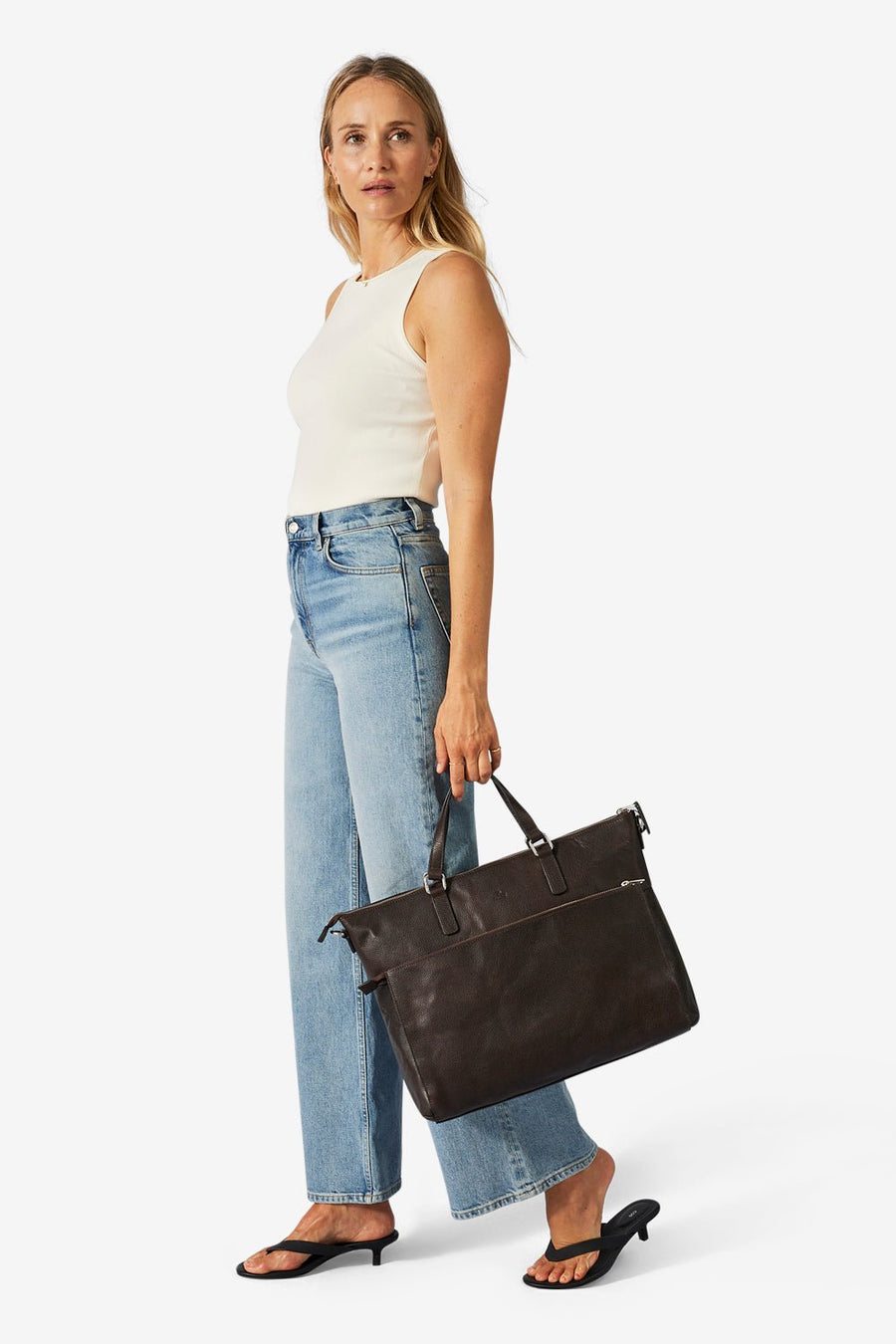 Napoli working bag Sasha 17¨ Dark brown - ADAX - Arbejdstasker