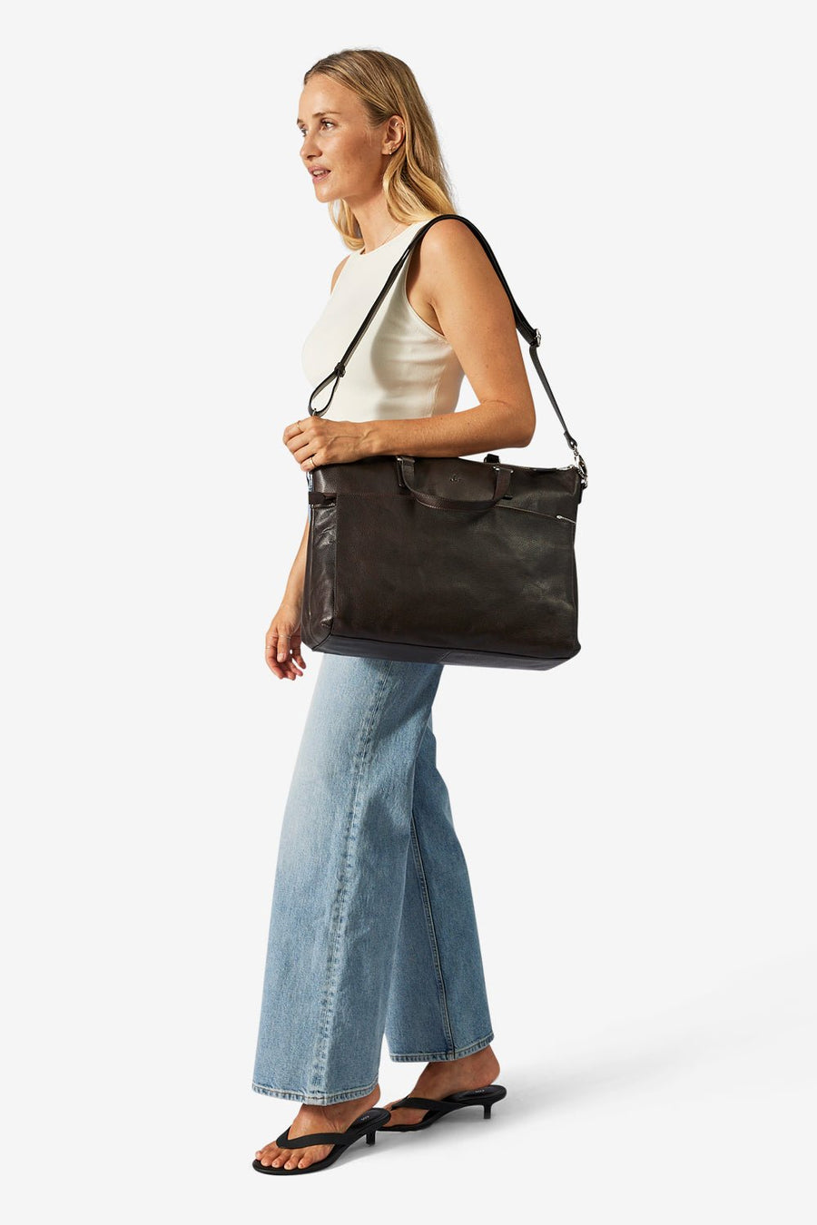 Napoli working bag Sasha 17¨ Dark brown - ADAX - Arbejdstasker