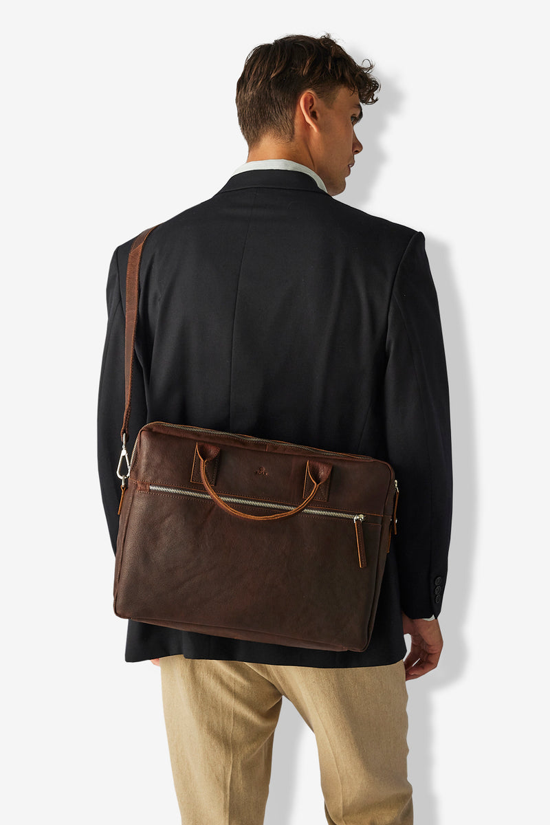 Catania briefcase Tobias 15,6' Dark brown