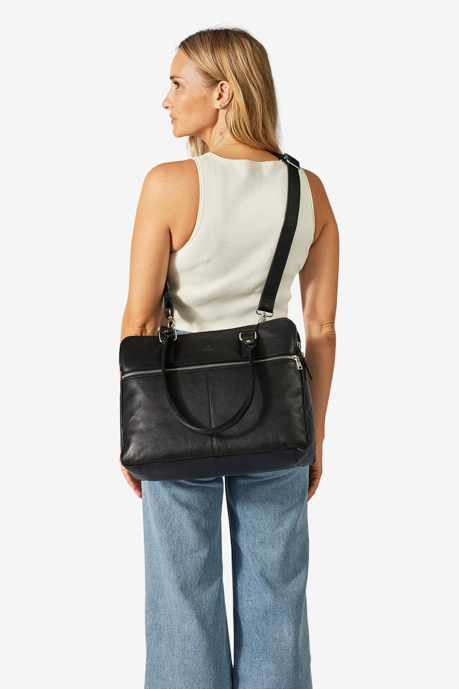 Napoli handbag Gerda 14¨ Black - ADAX - Arbejdstasker