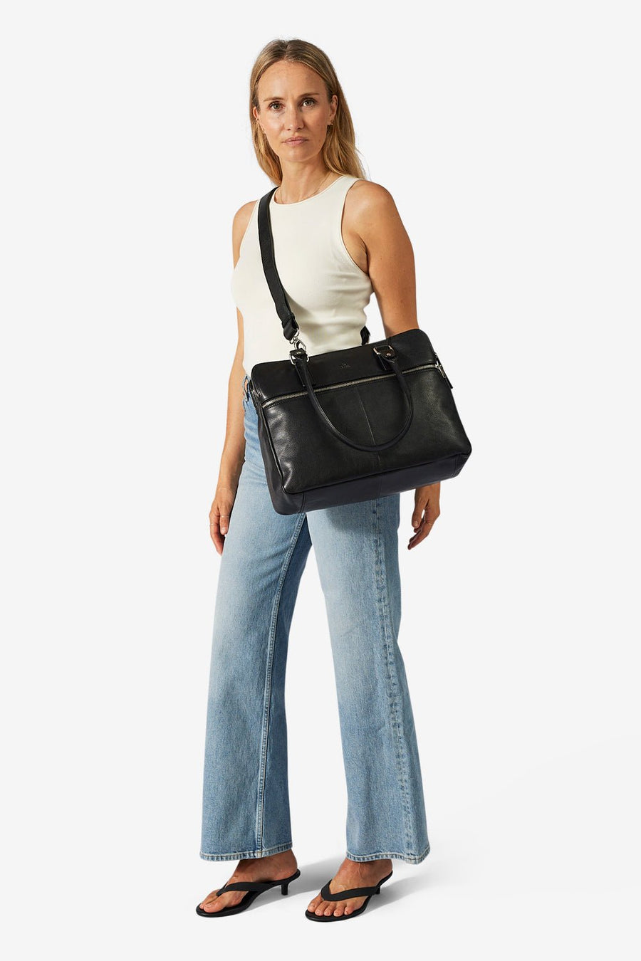 Napoli handbag Gerda 14¨ Black - ADAX - Arbejdstasker