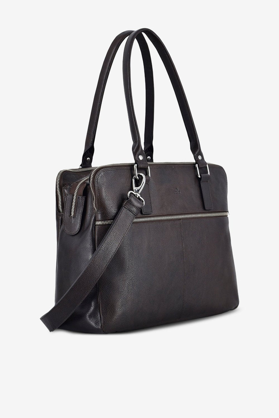 Napoli handbag Gerda 14¨ Dark brown - ADAX - Arbejdstasker