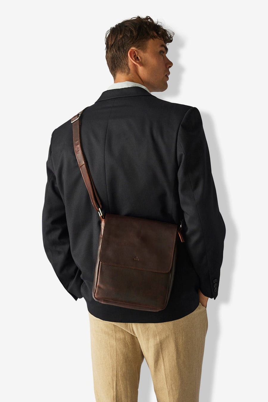 Catania crossbody Julian Dark brown - ADAX - Arbejdstasker