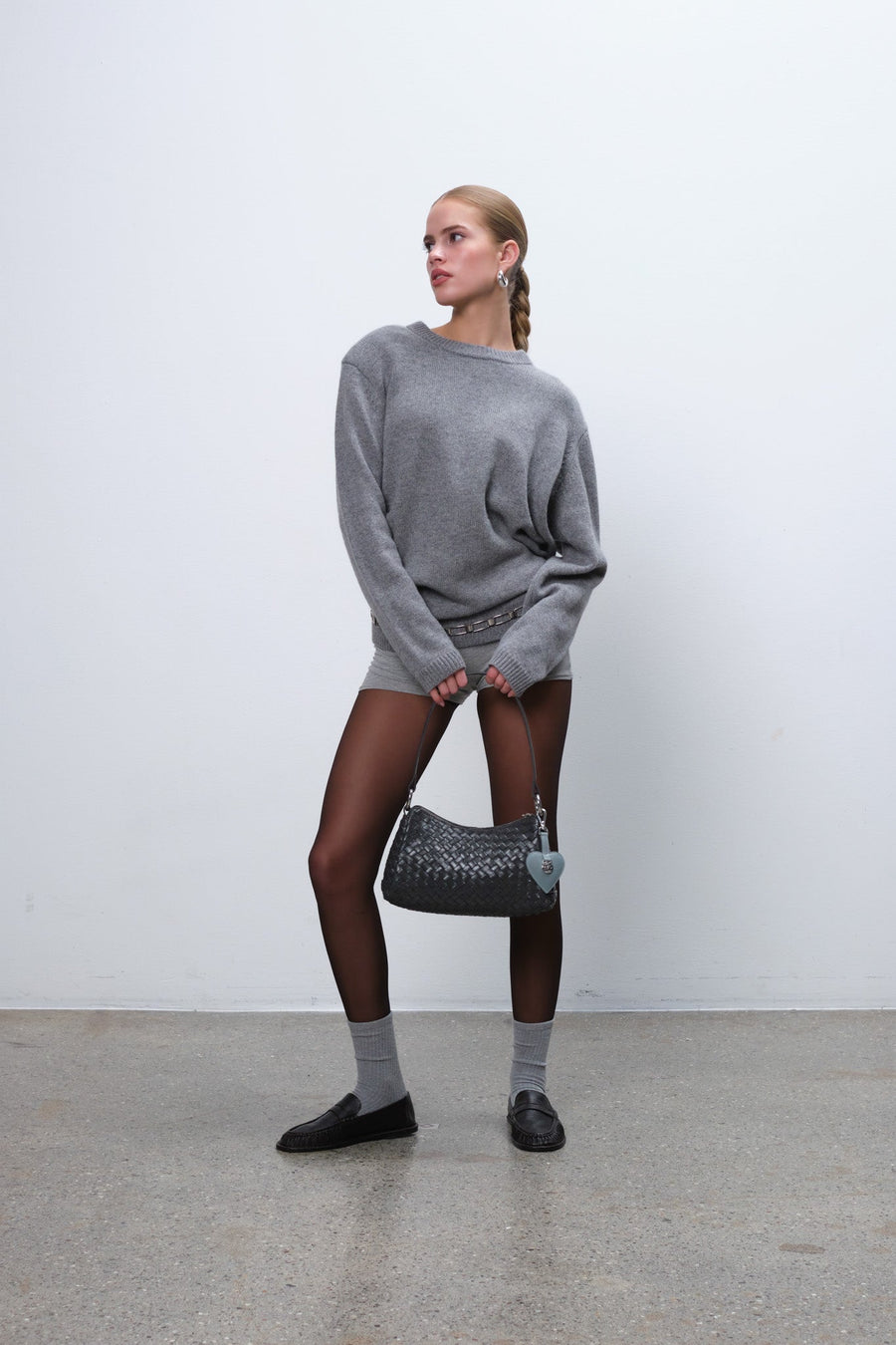 Salerno shoulder bag Eleonora Charcoal - ADAX - Skuldertasker