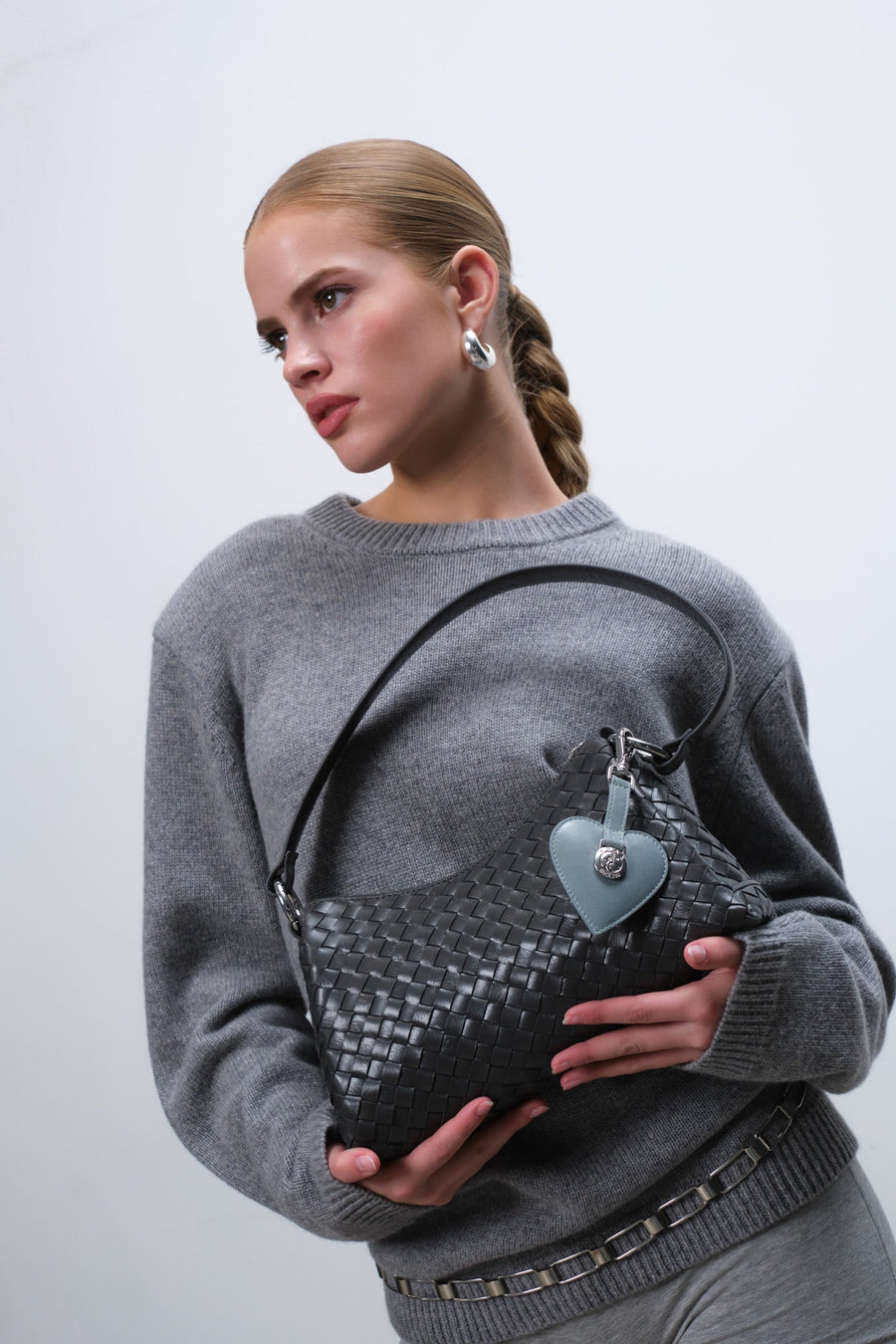 Salerno shoulder bag Eleonora Charcoal - ADAX - Skuldertasker