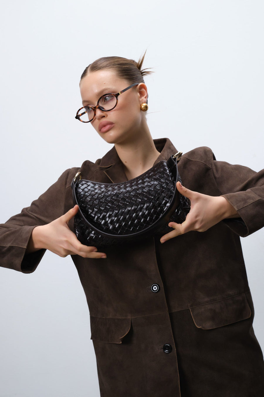 Salerno shoulder bag Eleonora Dark brown - ADAX - Skuldertasker