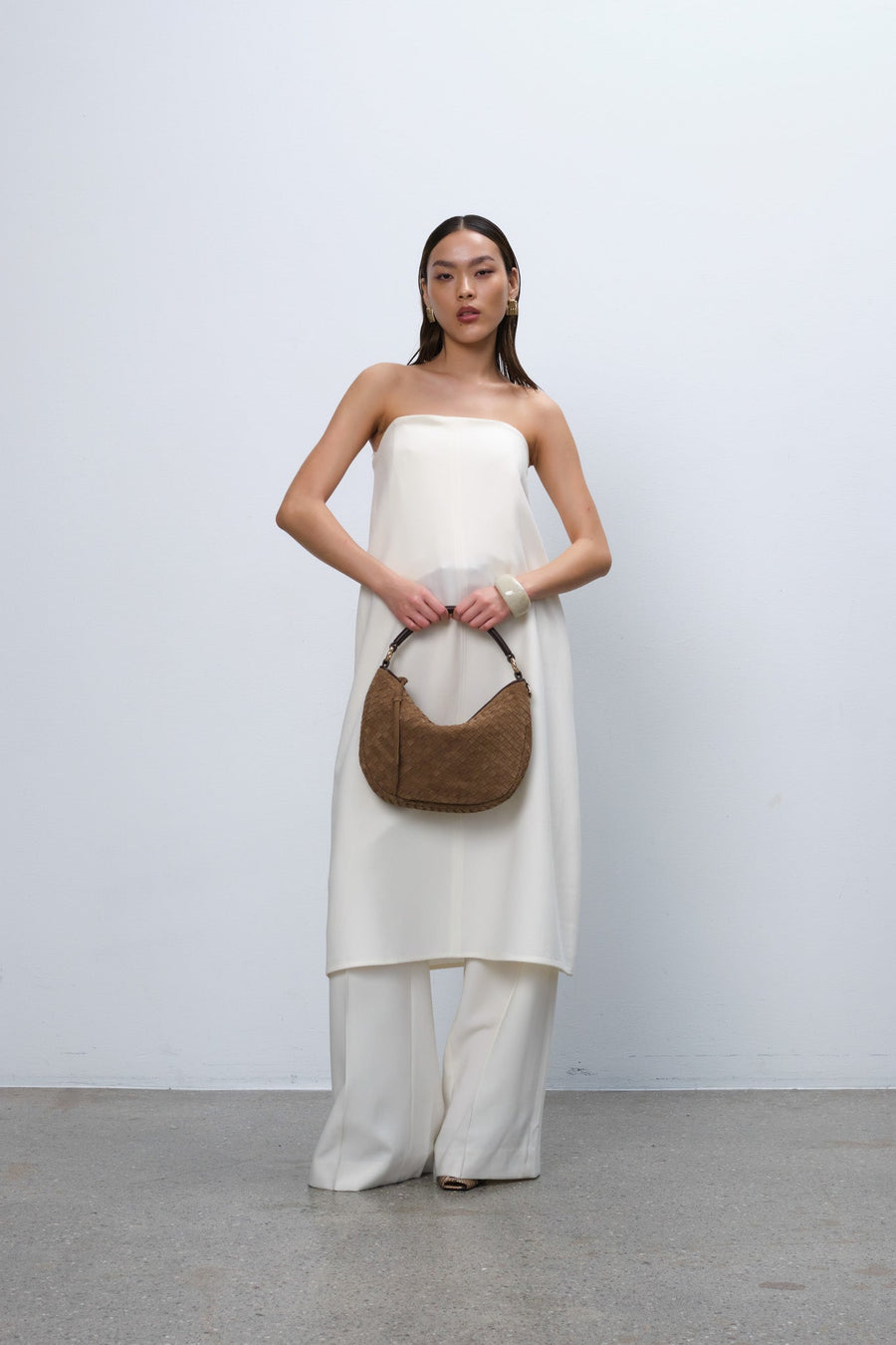 Rozzano Marlin braided Latte - ADAX - Skuldertasker