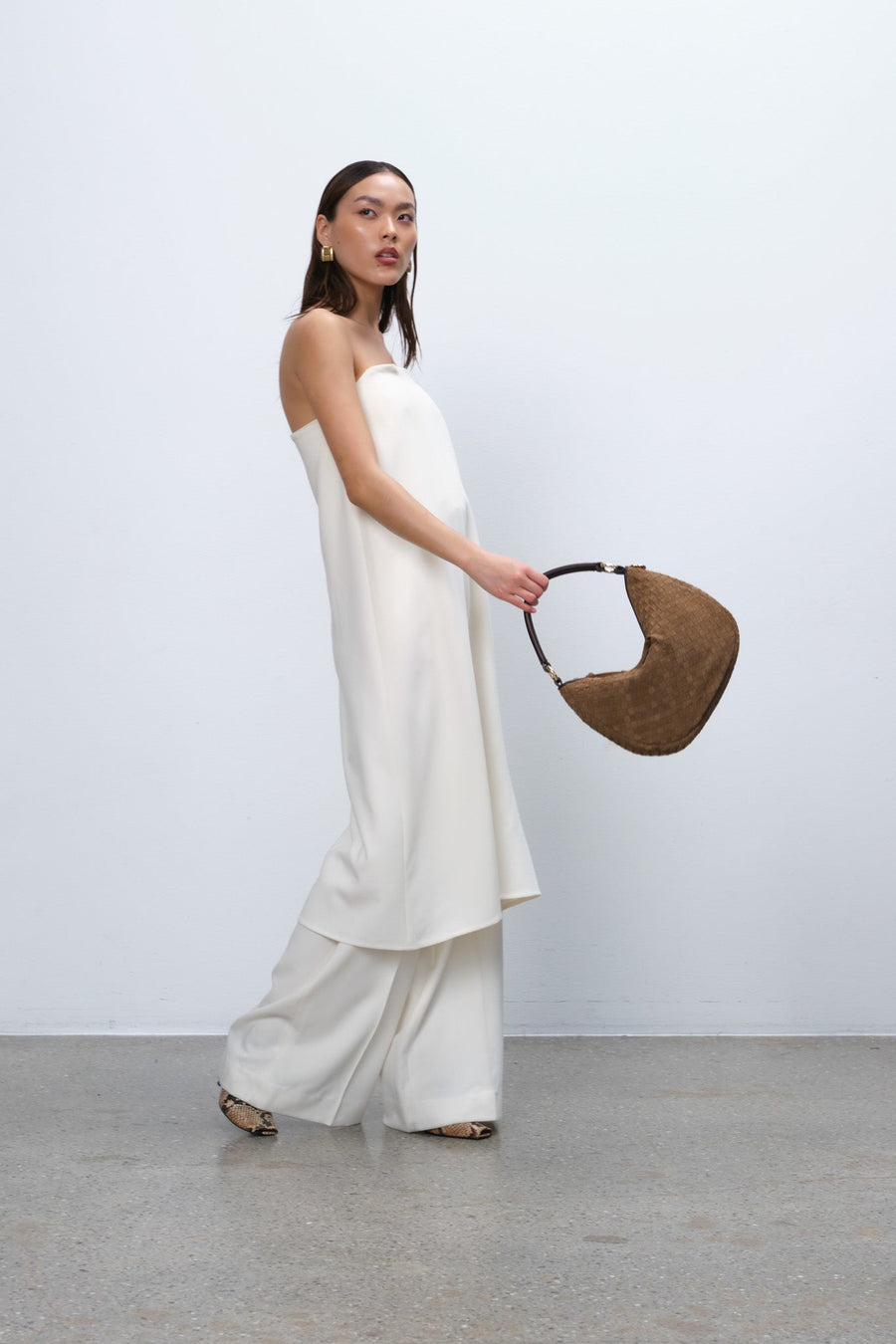 Rozzano Marlin braided Latte - ADAX - Skuldertasker