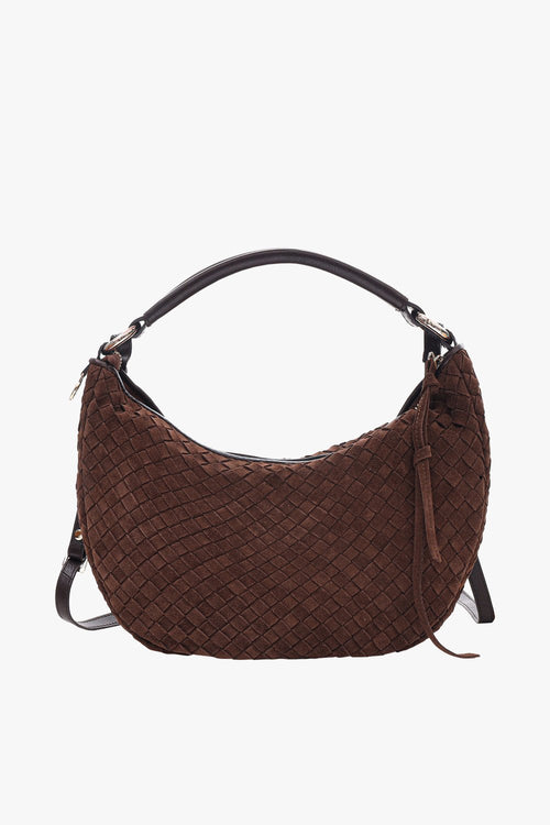Rozzano Marlin braided Chocolate - ADAX - Håndtasker