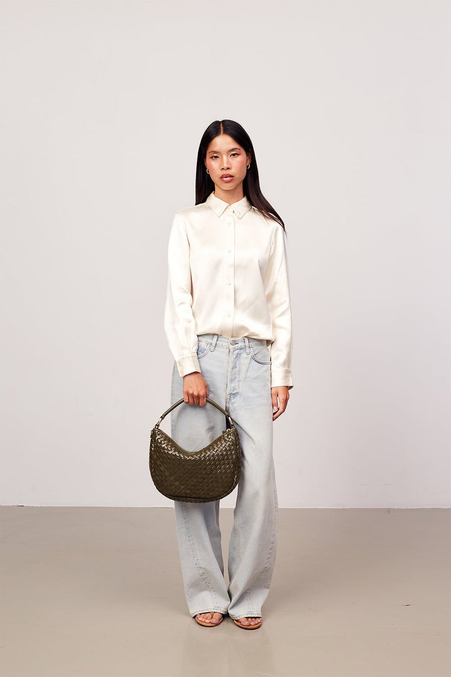 Salerno shoulder bag Marlin Olive - ADAX - Skuldertasker