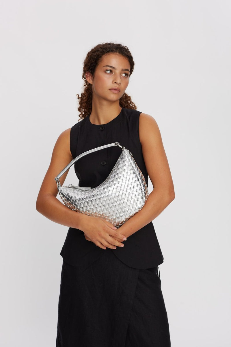 Salerno shoulder bag Marlin Silver - ADAX - Tasker