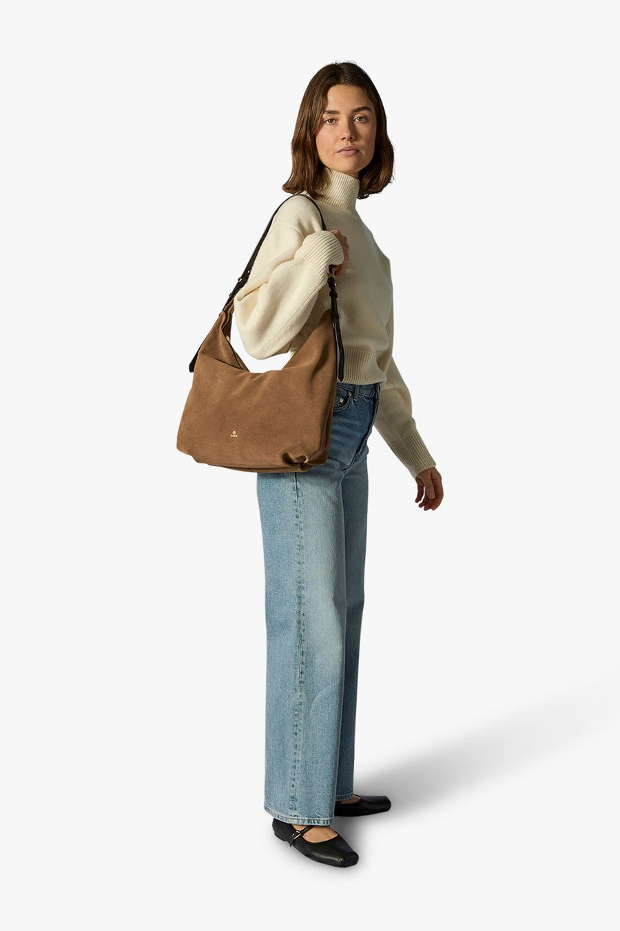 Rozzano Mindy plain Latte - ADAX - Skuldertasker