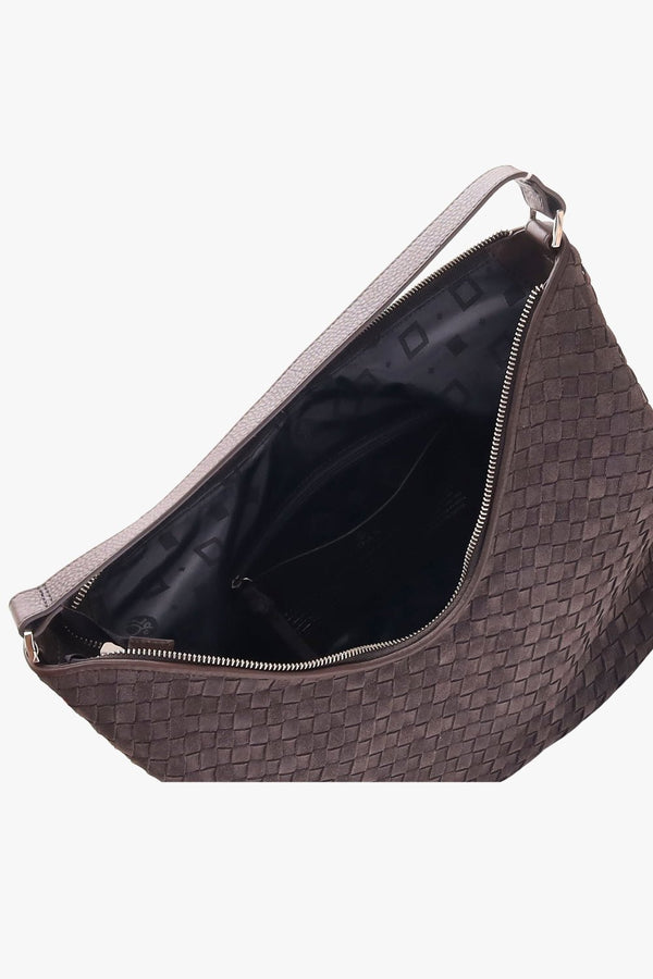 Rozzano Mindy braided Grey - ADAX - Skuldertasker