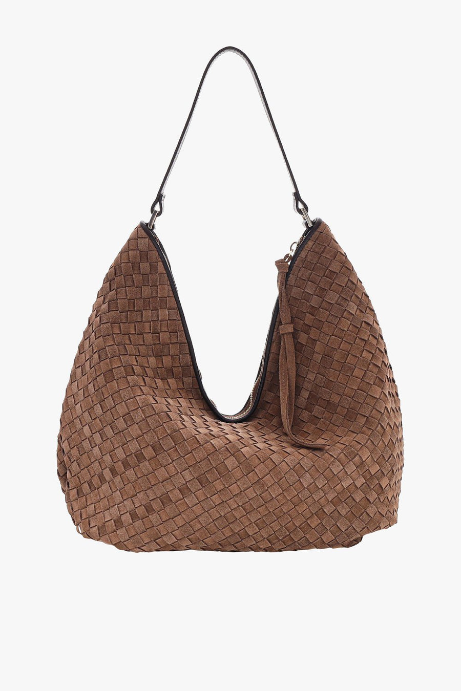 Rozzano Mindy braided Latte - ADAX - Skuldertasker