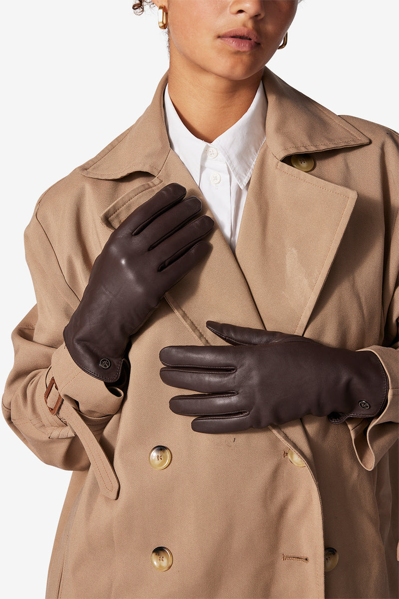 Adax glove Xenia Chocolate