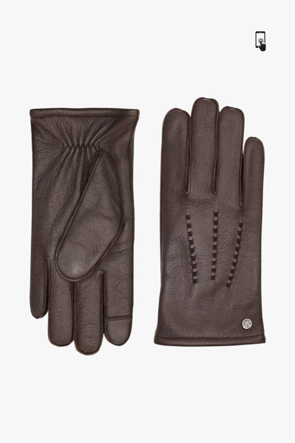 Adax glove Adam Dark brown