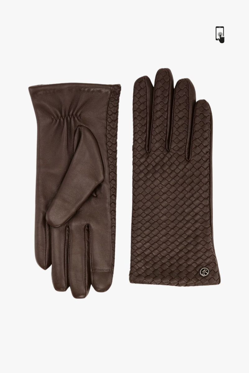 Adax glove Silke Dark brown