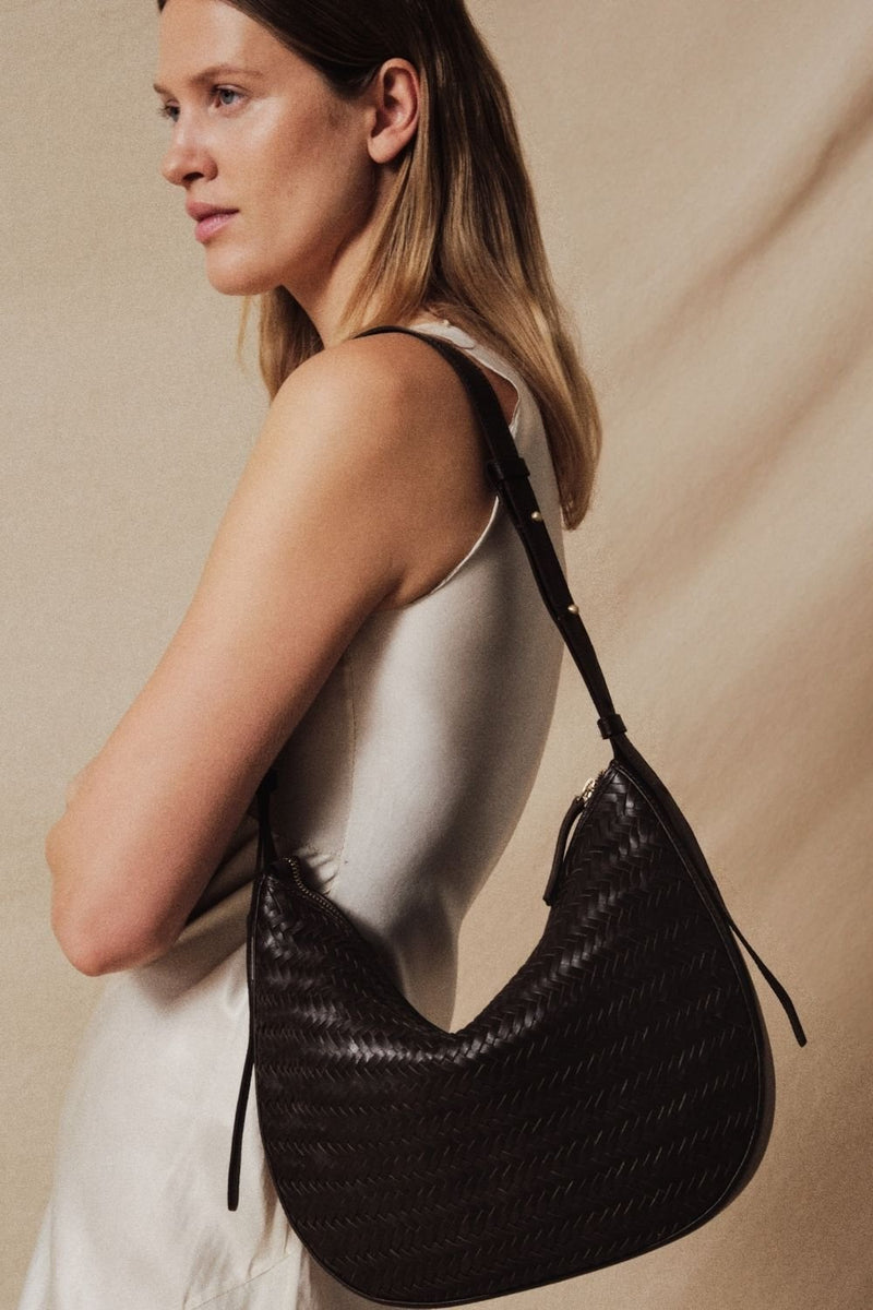 Lucca shoulder bag Jodie Dark brown - ADAX - Skuldertasker