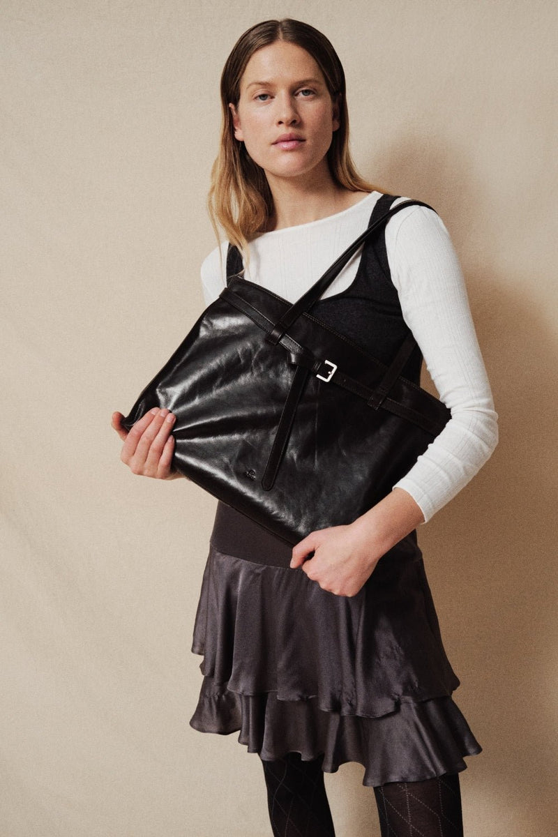 Milano handbag Thalia Dark brown - ADAX - Håndtasker