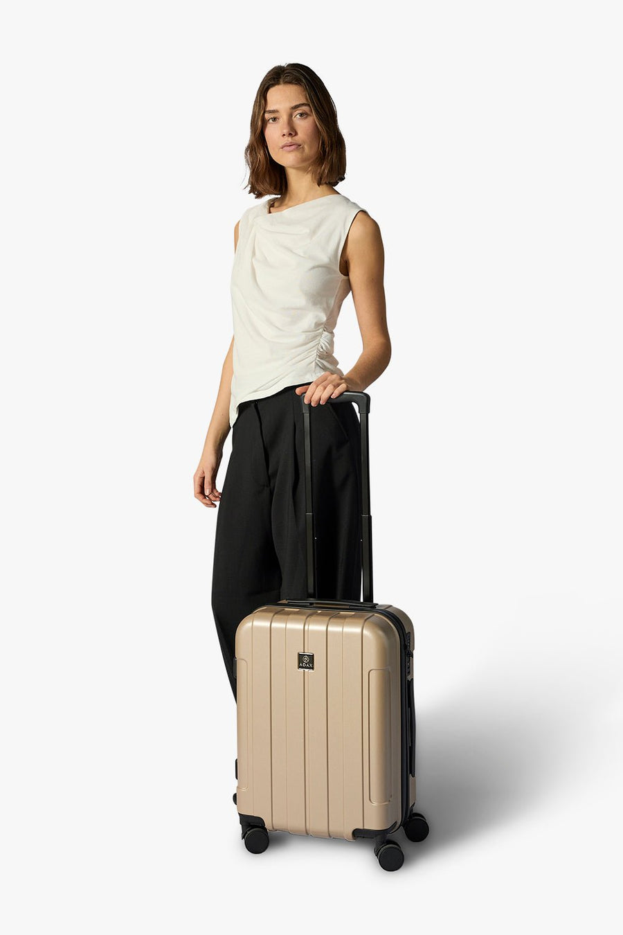 Adax hardcase 55cm Renee Champagne - ADAX - Kabinetrolleyer