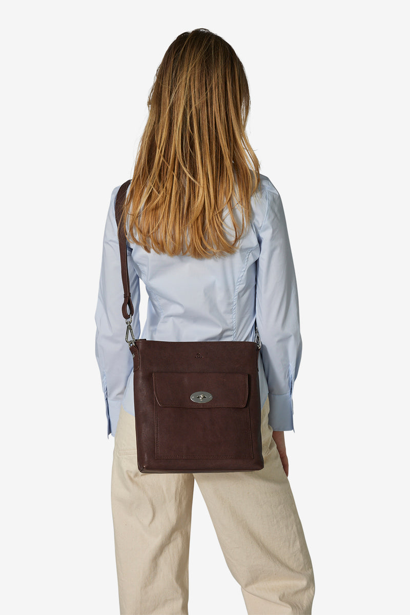 Ravenna crossbody Bianca Dark brown