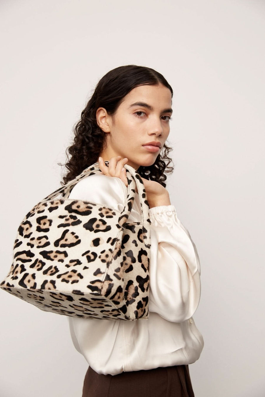 Molino handbag Livia Snow leo - ADAX - Tasker