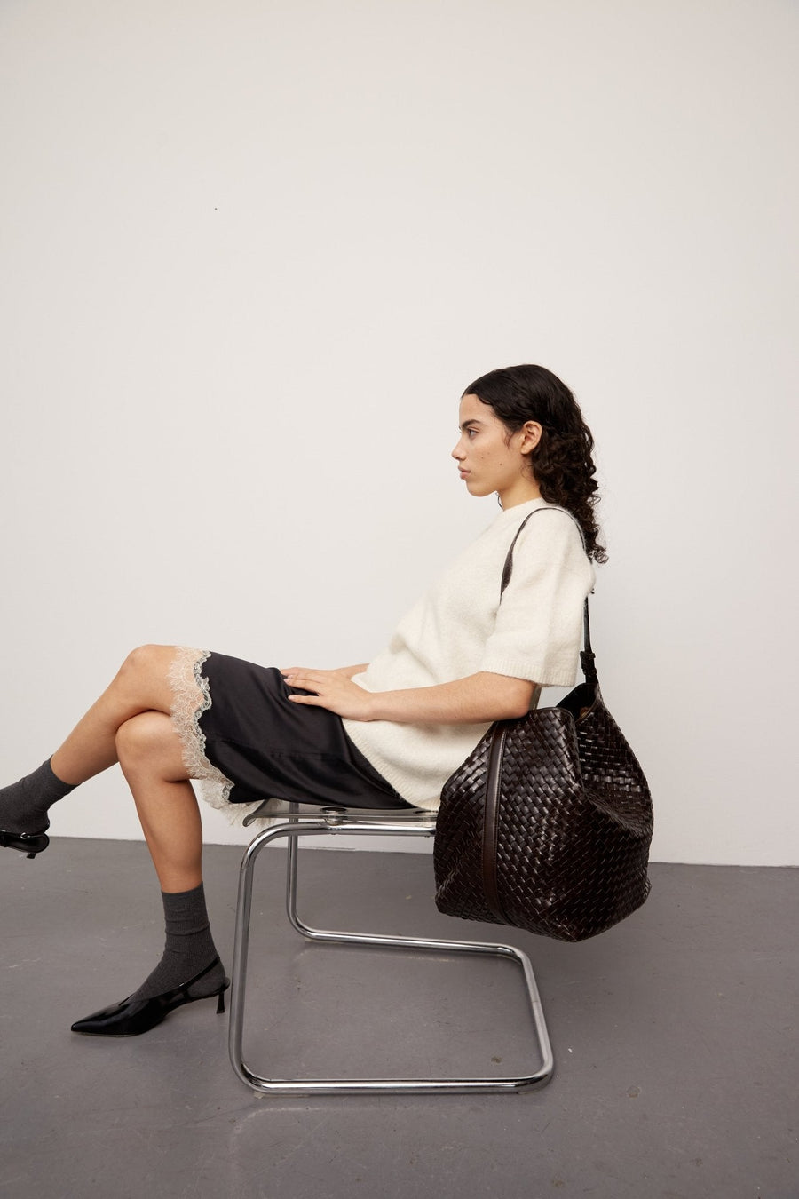 Salerno shoulder bag Malou Dark brown - ADAX - Skuldertasker