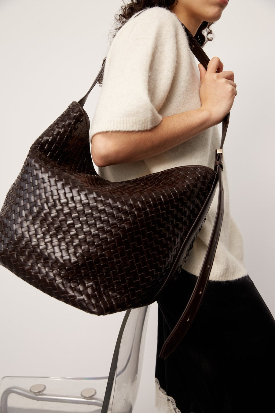 Salerno shoulder bag Malou Dark brown - ADAX - Skuldertasker