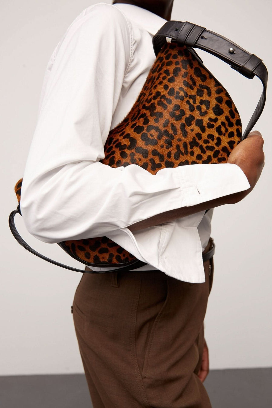Amalfi leo shoulder bag Alba Brown leo - ADAX - Tasker