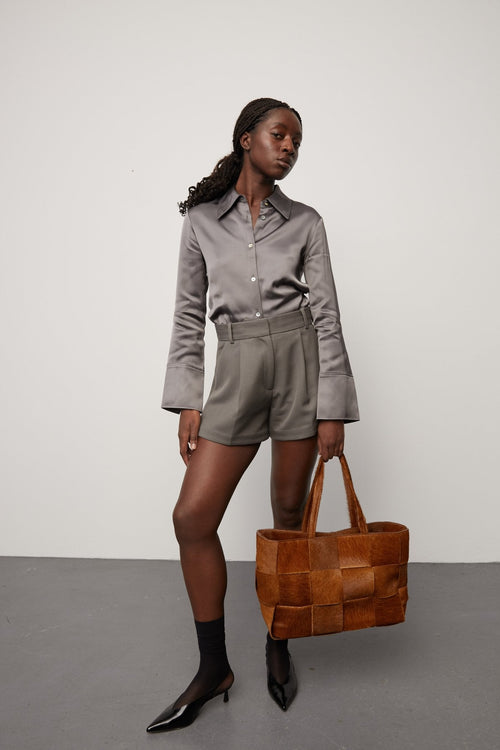 Molino braided handbag Olympia Caramel - ADAX - Tasker