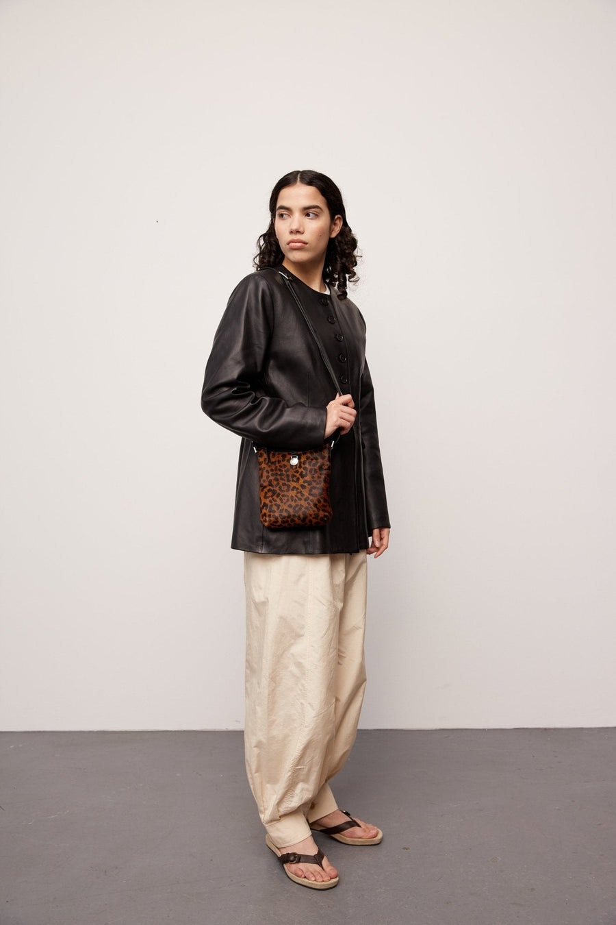 Amalfi leo shoulder bag Tilly Brown leo - ADAX - Tasker