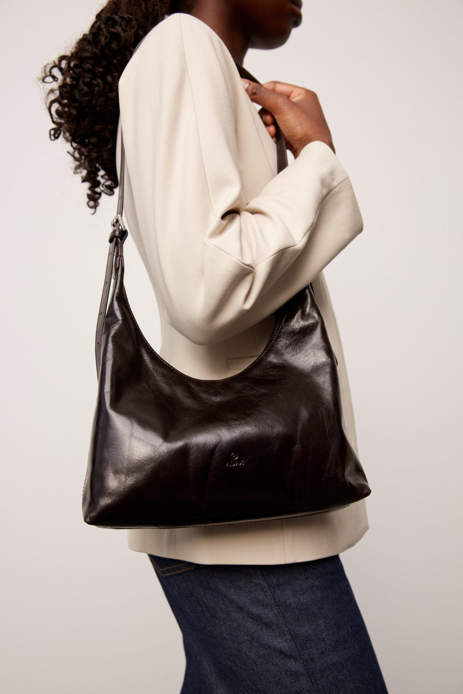 Milano shoulder bag Mirella Dark brown - ADAX - Skuldertasker