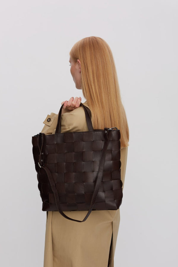 Limona shopper Indy Dark brown - ADAX - Shopper