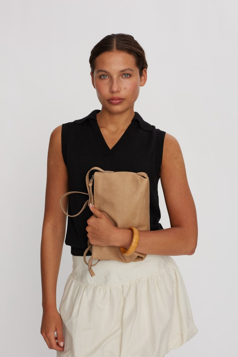 Vittoria shoulder bag Manilla Stone - ADAX - Tasker