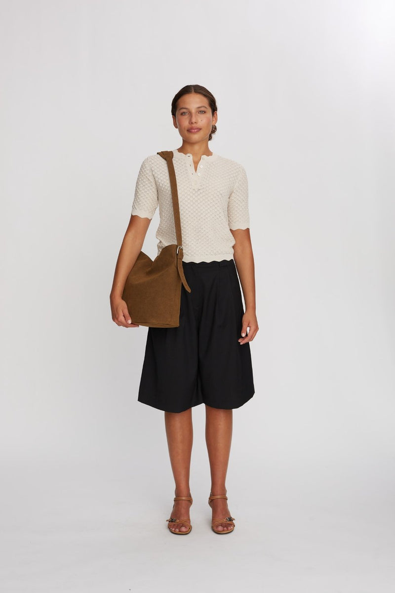 Hello I'm Vegan Triss Khaki - ADAX - Skuldertasker