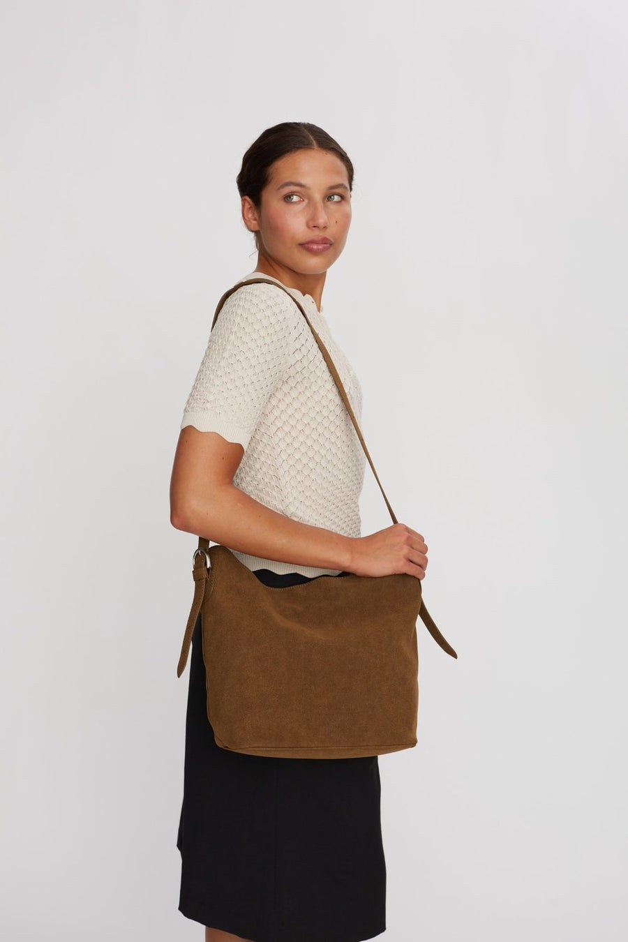 Hello I'm Vegan Triss Khaki - ADAX - Skuldertasker