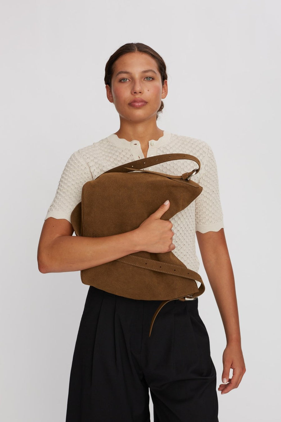 Hello I'm Vegan Triss Khaki - ADAX - Skuldertasker