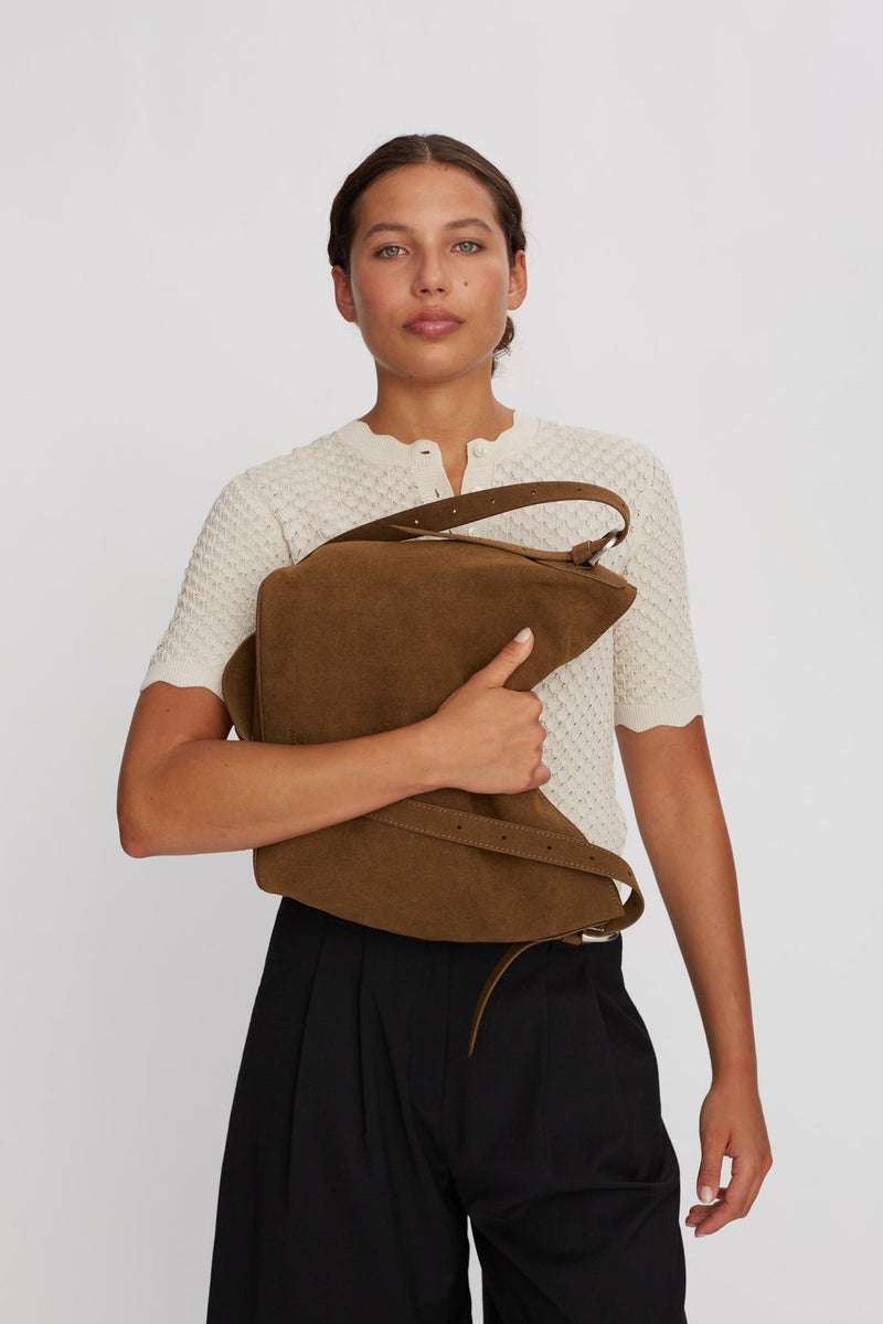 Hello I'm Vegan Triss Khaki - ADAX - Skuldertasker