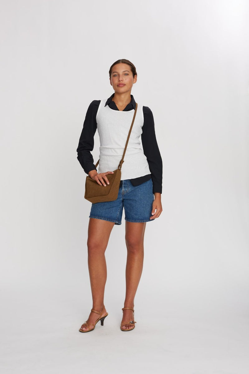 Hello I'm Vegan Maddie Khaki - ADAX - Crossbody