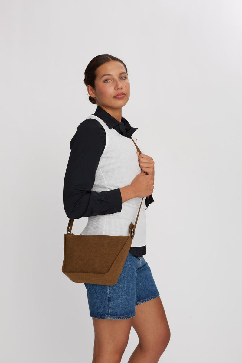 Hello I'm Vegan Maddie Khaki - ADAX - Crossbody