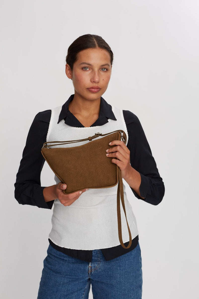 Hello I'm Vegan Maddie Khaki - ADAX - Crossbody