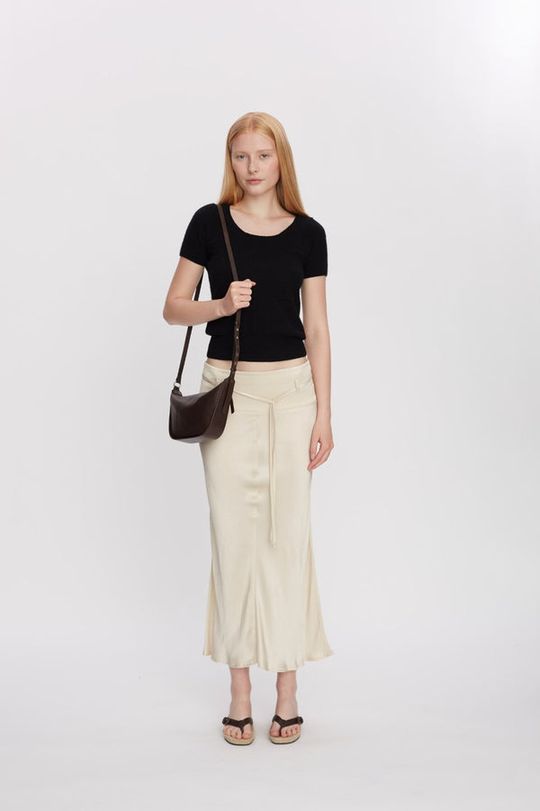 Vittoria shoulder bag Daniella Dark brown - ADAX - Crossbody