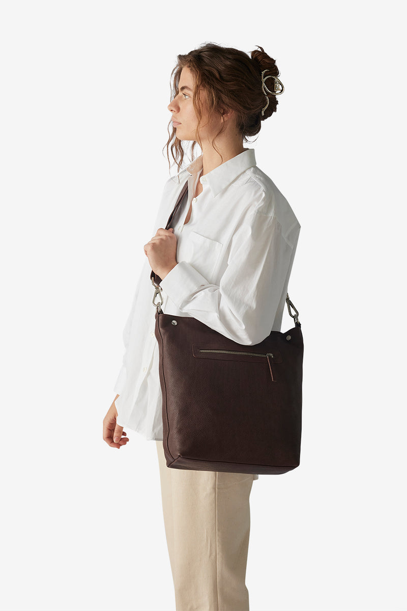 Ravenna shoulder bag Elina Dark brown