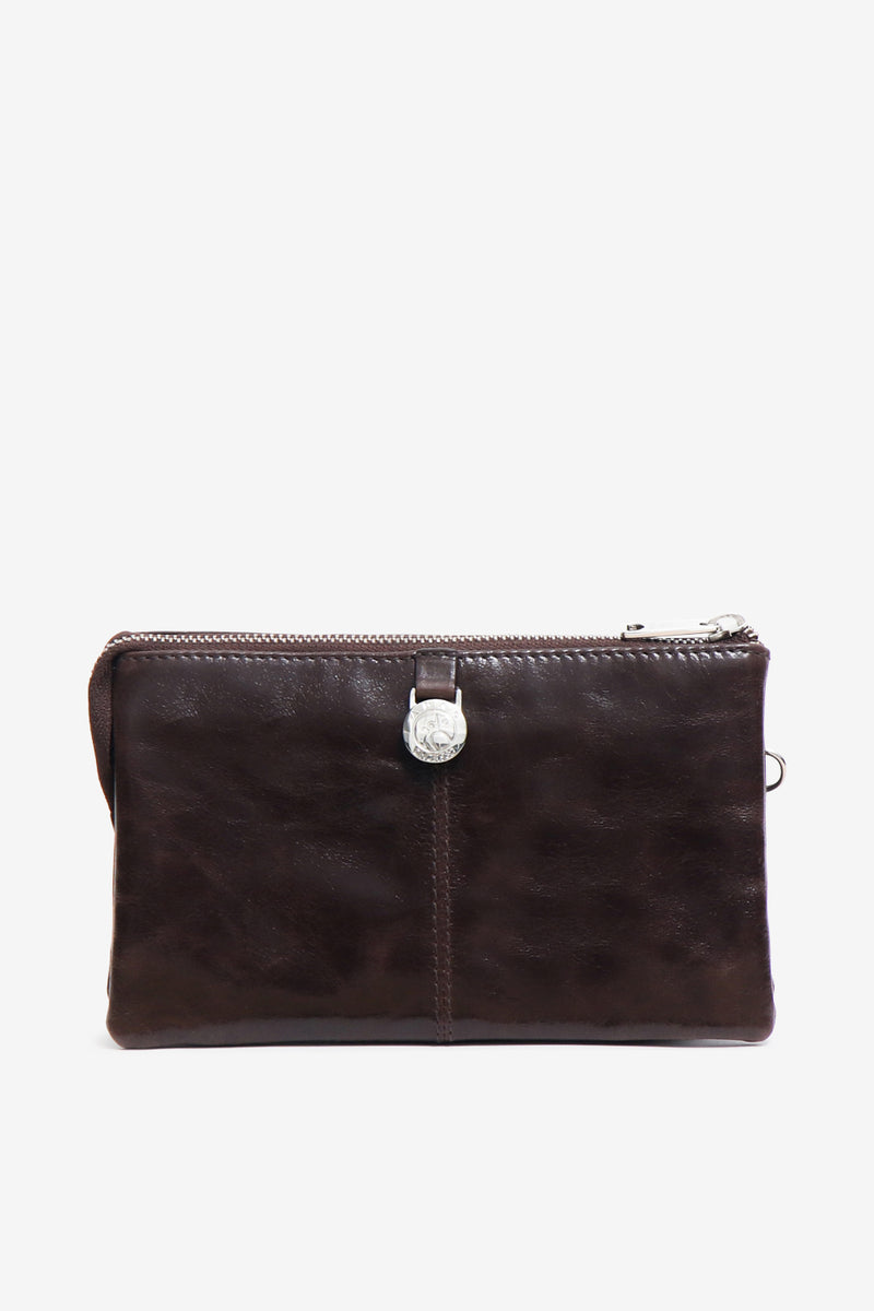 Salerno combi clutch Nellie Dark brown