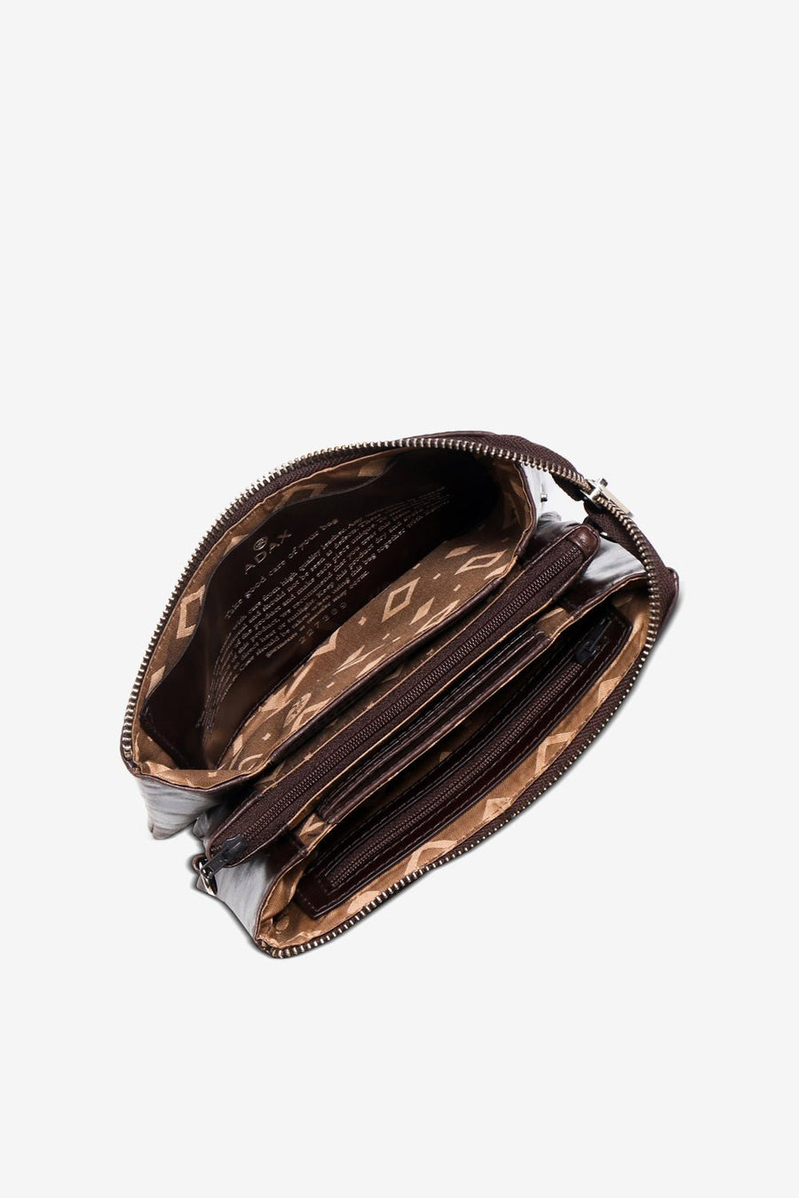 Salerno combi clutch Nellie Dark brown - ADAX - Clutches