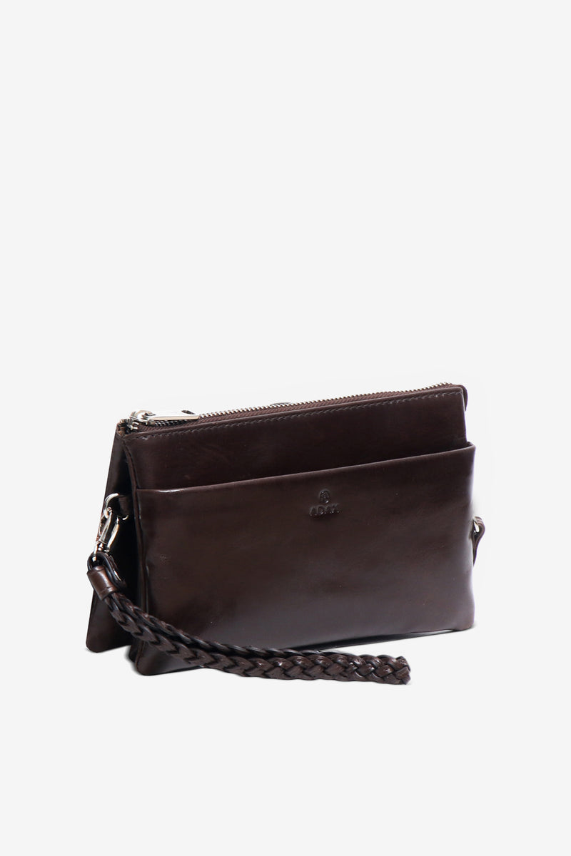 Salerno combi clutch Nellie Dark brown