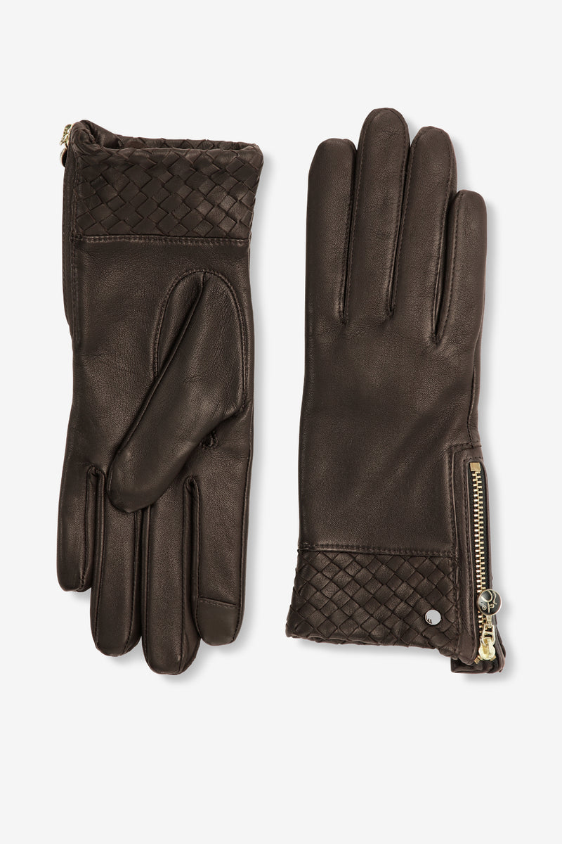 Adax glove Ronja Dark brown